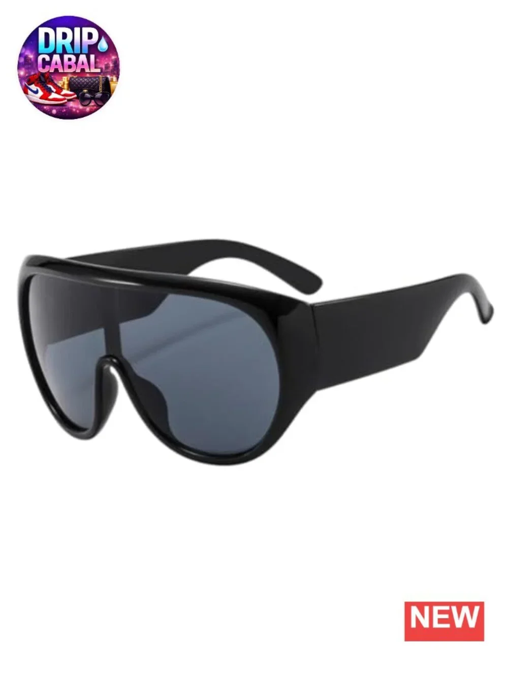 Oversized Square Sunglasses UV400 Protection Unisex Streetwear